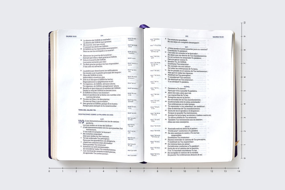 NBLA, Nueva Biblia para el estudio inductivo, Leathersoft, Interior a dos colores, Morado, Comfort Print