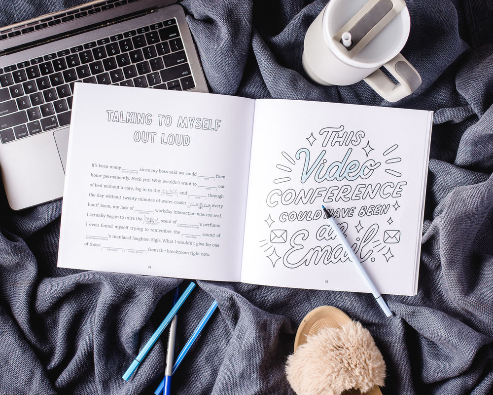 Work from Home: A Coloring and Activity Book for Grown-ups (LOL as You WFH)