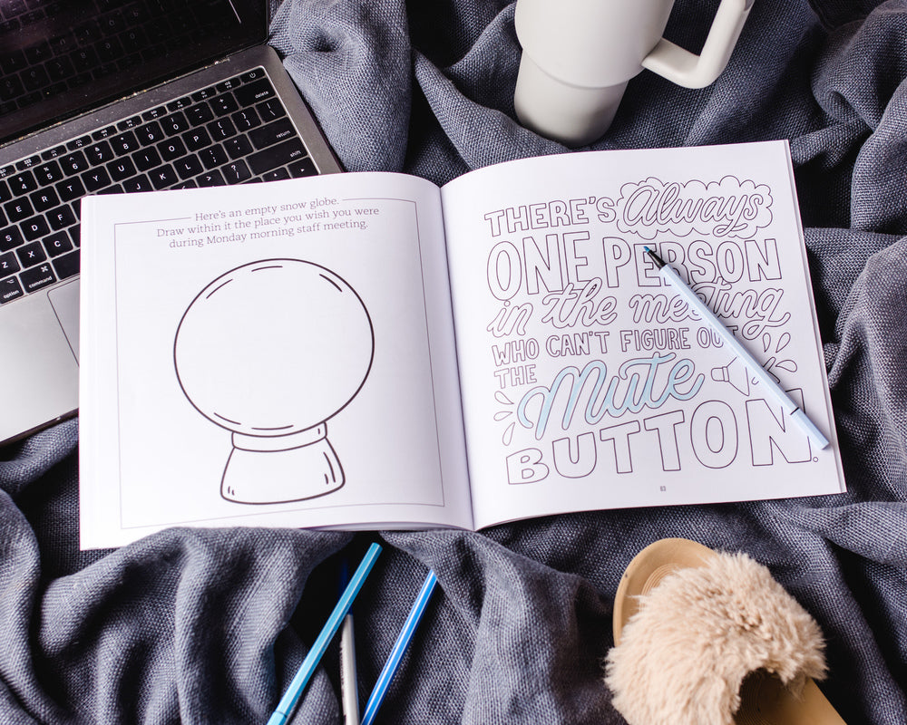Work from Home: A Coloring and Activity Book for Grown-ups (LOL as You WFH)