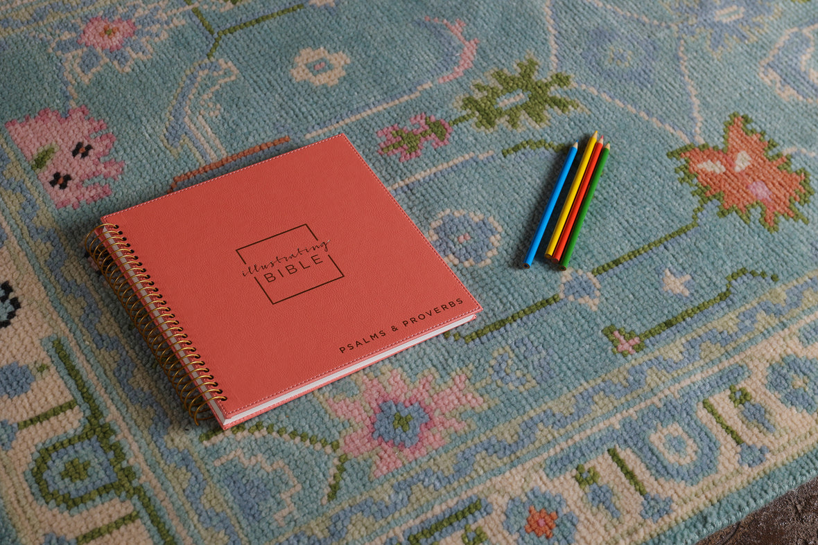 NIV, Spiral-bound Illustrating Bible: Psalms & Proverbs, Leathersoft Spiral, Coral: Draw, Write, and Reflect Your Way Through Scripture