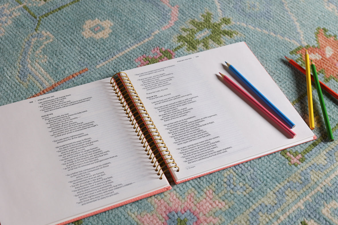 NIV, Spiral-bound Illustrating Bible: Psalms & Proverbs