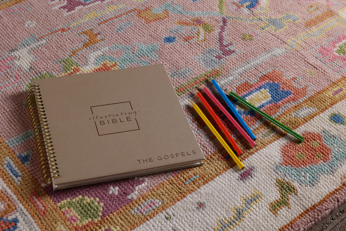 NIV, Spiral-bound Illustrating Bible: The Gospels, Leathersoft Spiral, Tan: Draw, Write, and Reflect Your Way Through Scripture