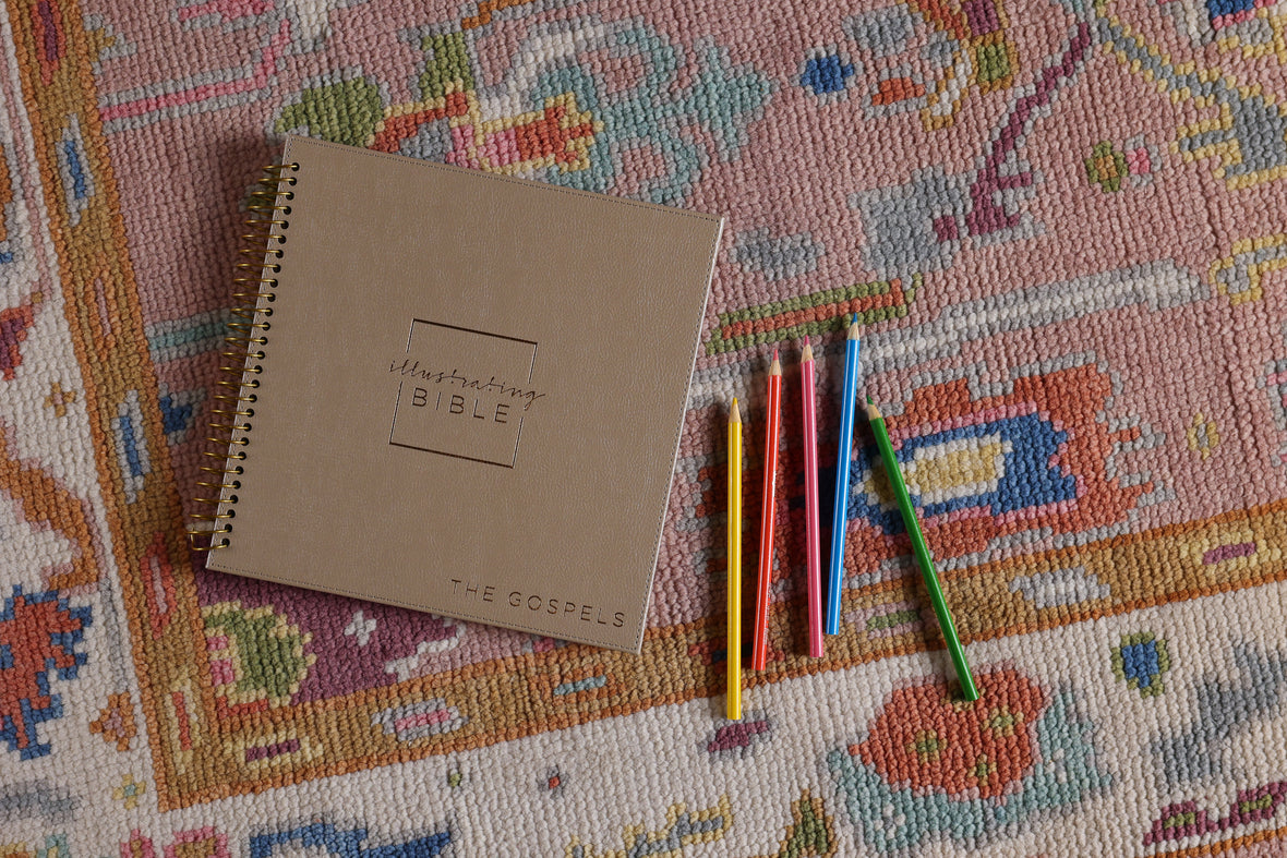 NIV, Spiral-bound Illustrating Bible: The Gospels, Leathersoft Spiral, Tan: Draw, Write, and Reflect Your Way Through Scripture