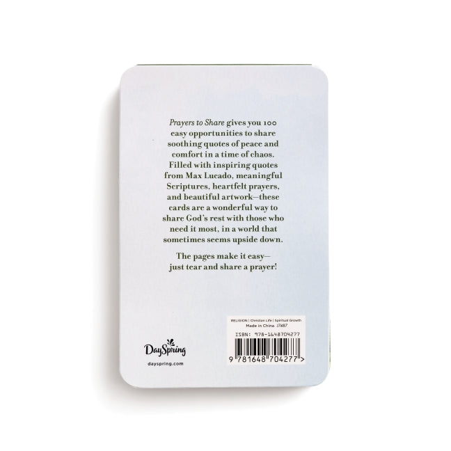 100 Pass-Along Notes for Peace & Rest: Prayers to Share (Shareable Messages of Encouragement with a Prayer, Scripture, and Inspirational Quote)