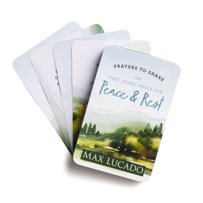 100 Pass-Along Notes for Peace & Rest: Prayers to Share (Shareable Messages of Encouragement with a Prayer, Scripture, and Inspirational Quote)