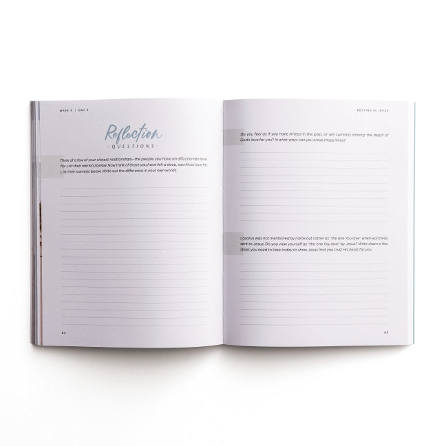 Resting in Jesus: A 30 Day Walk with Mary & Martha Devotional Journal Guide