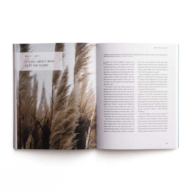 Resting in Jesus: A 30 Day Walk with Mary & Martha Devotional Journal Guide