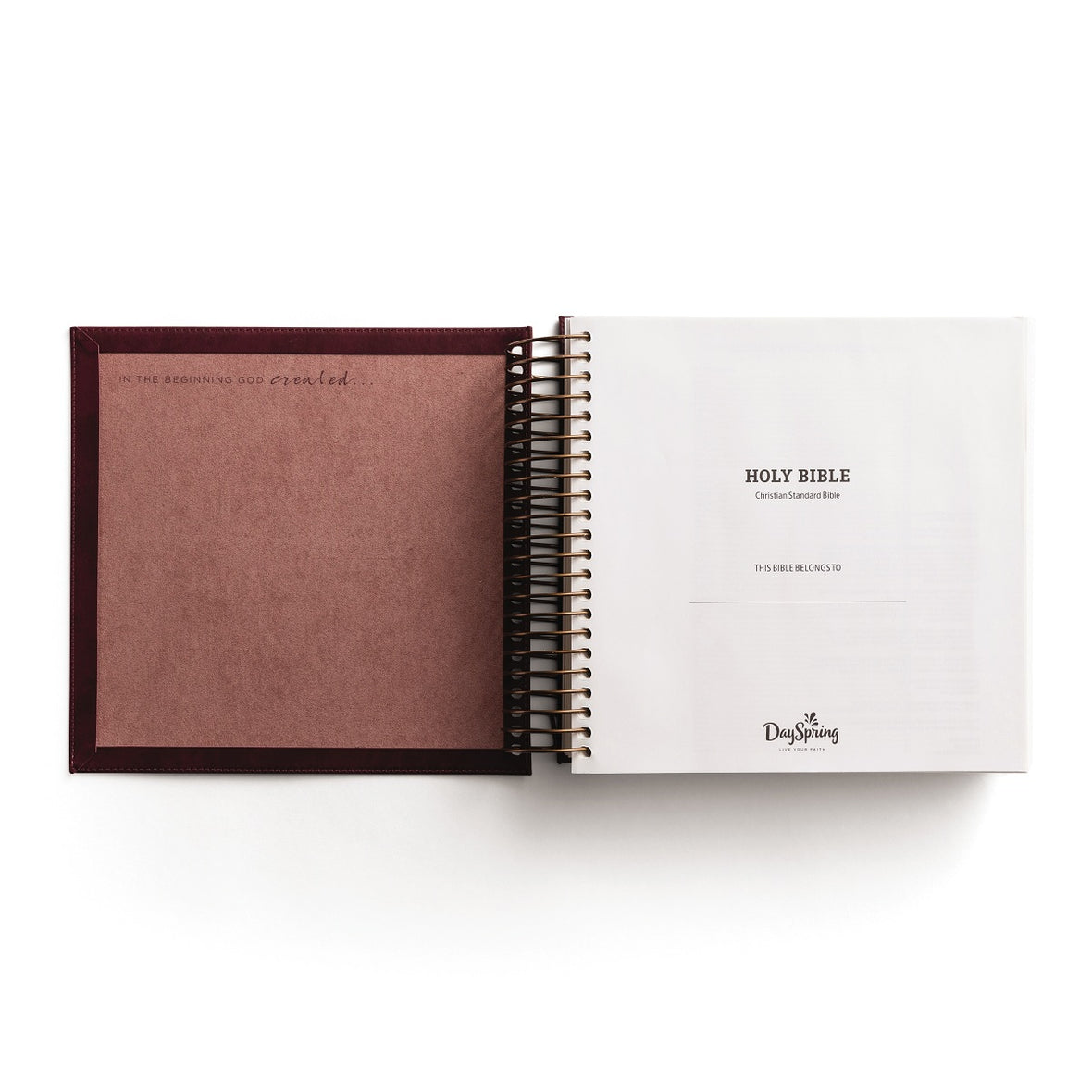 CSB, Spiral-bound Illustrating Bible, Leathersoft Spiral, Cranberry: Draw, Write, and Reflect Your Way Through Scripture