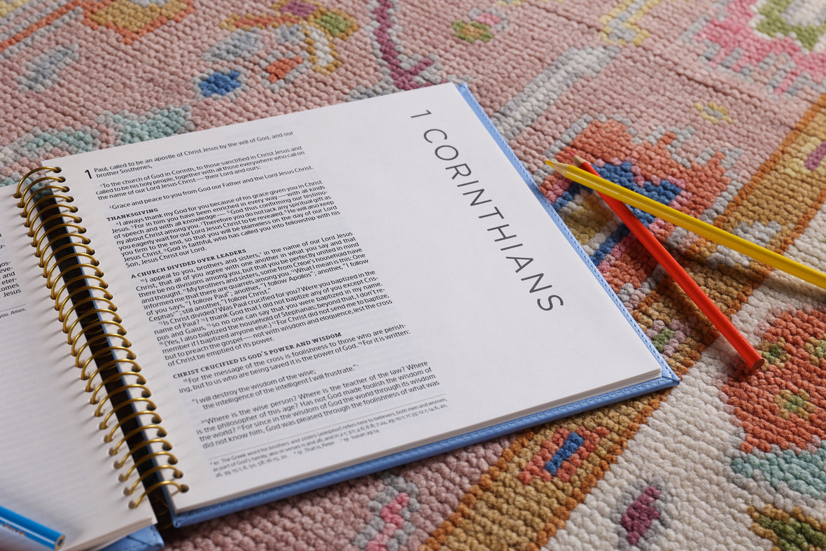 NIV, Spiral-bound Illustrating Bible: Acts – Ephesians, Leathersoft Spiral, Blue: Draw, Write, and Reflect Your Way Through Scripture