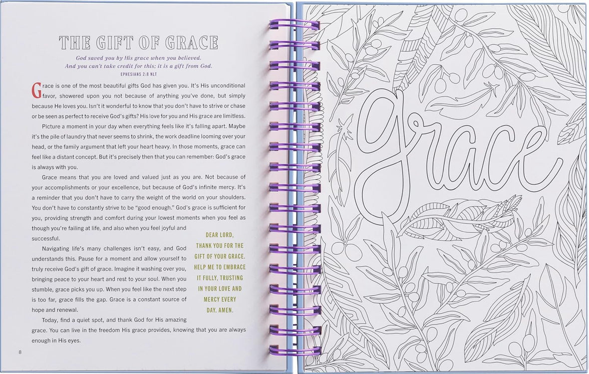 Finding Peace in God's Embrace: Devotional Adult Coloring Book (75 Daily Devotions and Coloring Pages to Quiet Your Soul) – The Perfect Gift for Christian Women