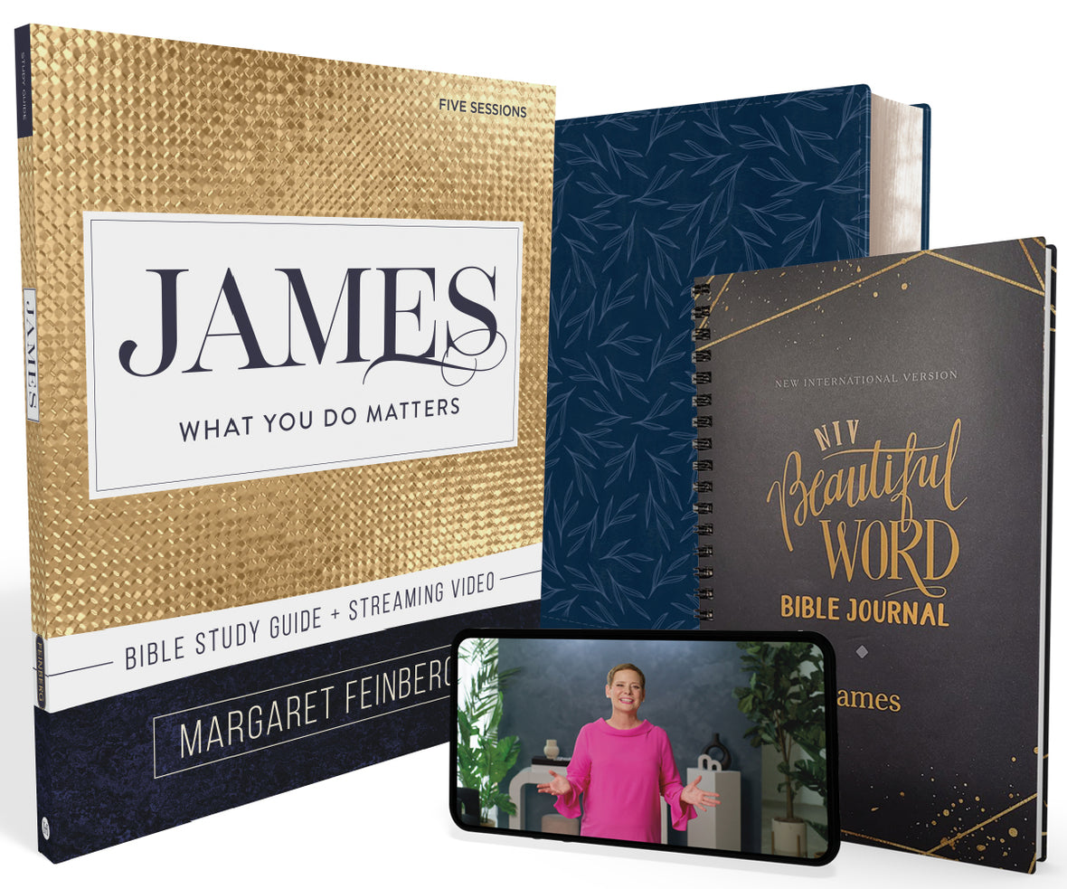 James Study Guide + Scripture Journal + Thinline Bible Bundle