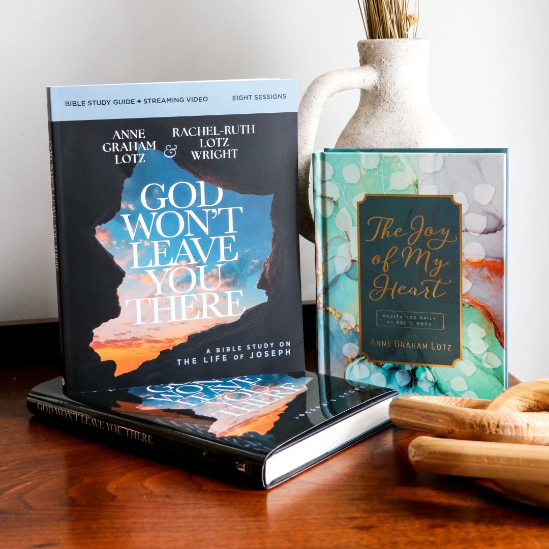 God Won't Leave You There Bible Study Guide + Book + Devotional Premium Bundle
