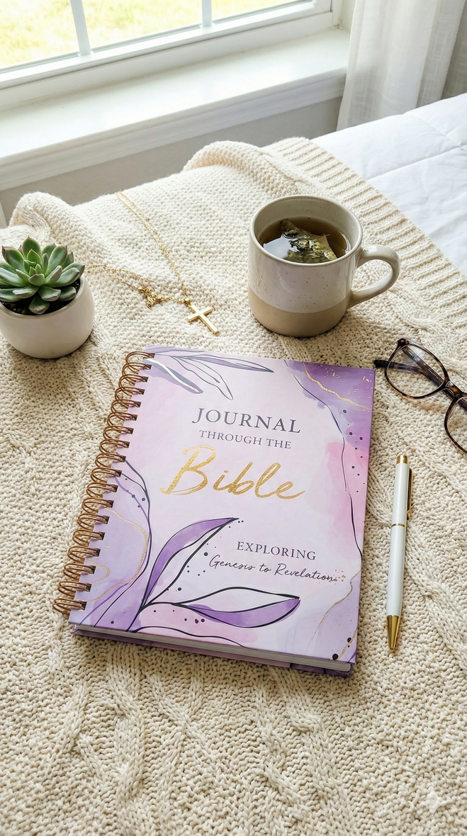 Journal Through the Bible, Spiral-Bound, with Tear-Out Memorization Cards: Explore Genesis to Revelation