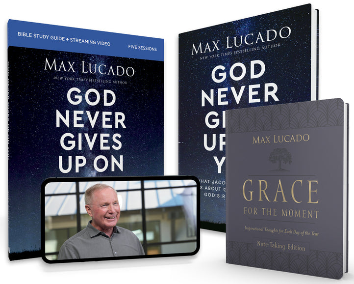 God Never Gives Up On You Premium Bundle -  Book + Study Guide + Devotional