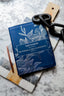 2026 NKJV 16-Month Scripture Planner, Zippered Leathersoft, Navy, Be Strong & Very Courageous