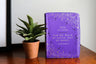 2026 NKJV 16-Month Scripture Planner, Zippered Leathersoft, Purple, Walk by Faith