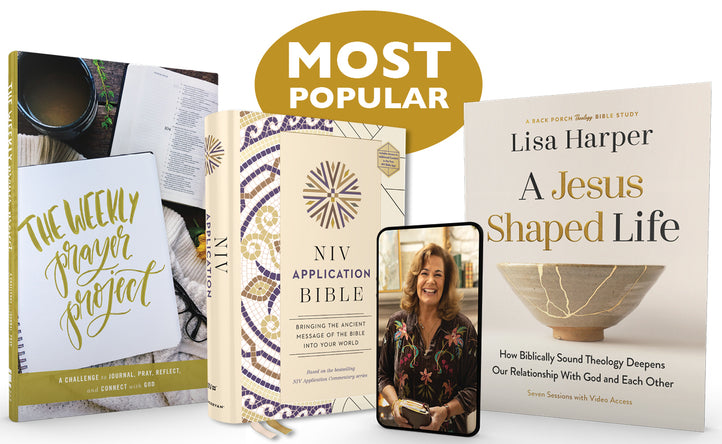 A Jesus Shaped Life Study Guide + Prayer Journal + Bible Premium Bundle