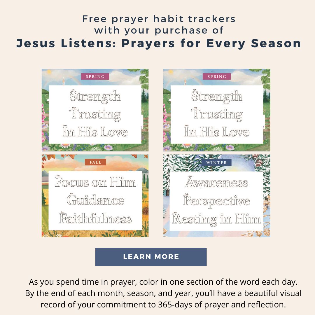 Jesus Listens: Prayers for Every Season (NEW for 2025): A 365-Day Illustrated Devotional Prayer Book – The Perfect Christian Christmas Gift