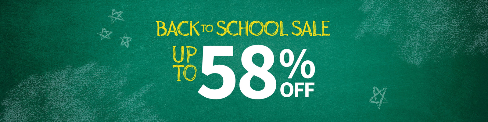 Back to School Sale Up to 58% Off