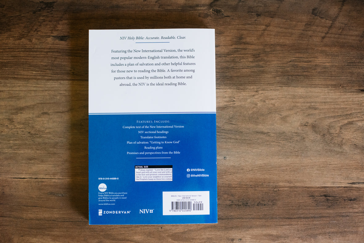 NIV, Economy Bible, Paperback: Affordable for Outreach, Church Ministry, and Bulk Distribution