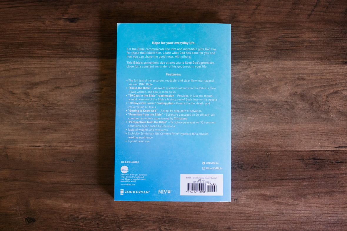 NIV, Holy Bible, Economy Edition, Paperback, Comfort Print: Hope for Every Day
