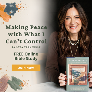 Free Bible Study featuring Lysa TerKeurst!