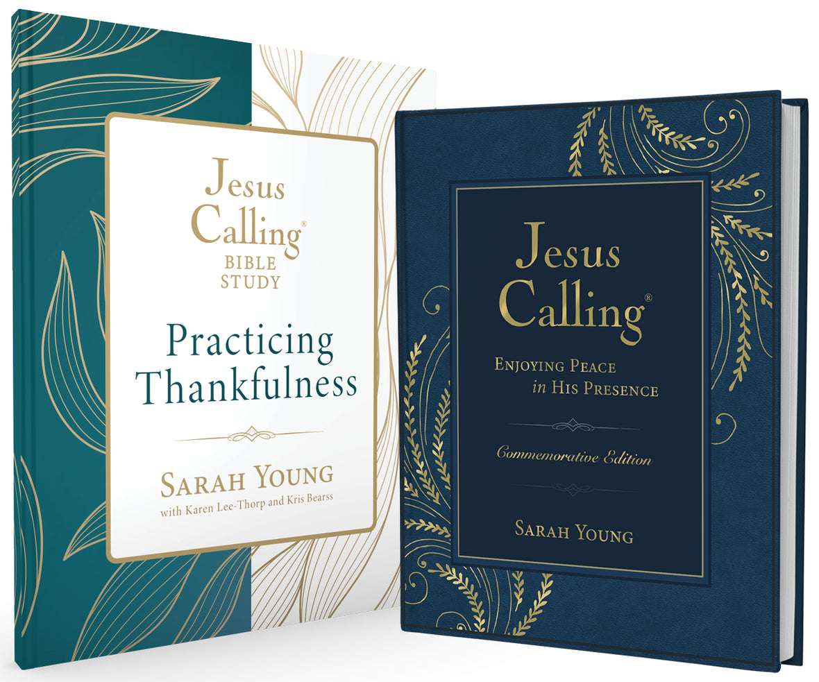 Jesus Calling: Practicing Thankfulness Study Guide + Commemorative Edition (Standard Bundle)