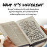 The Sketchbook Bible: The Complete Bible with Hundreds of Illustrations (NKJV, Red Letter, Comfort Print)