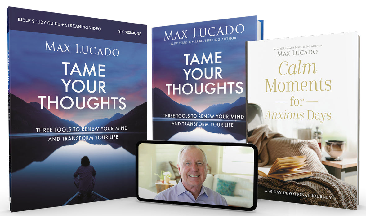 Tame Your Thoughts Bible Study Guide + Book + Devotional Premium Bundle