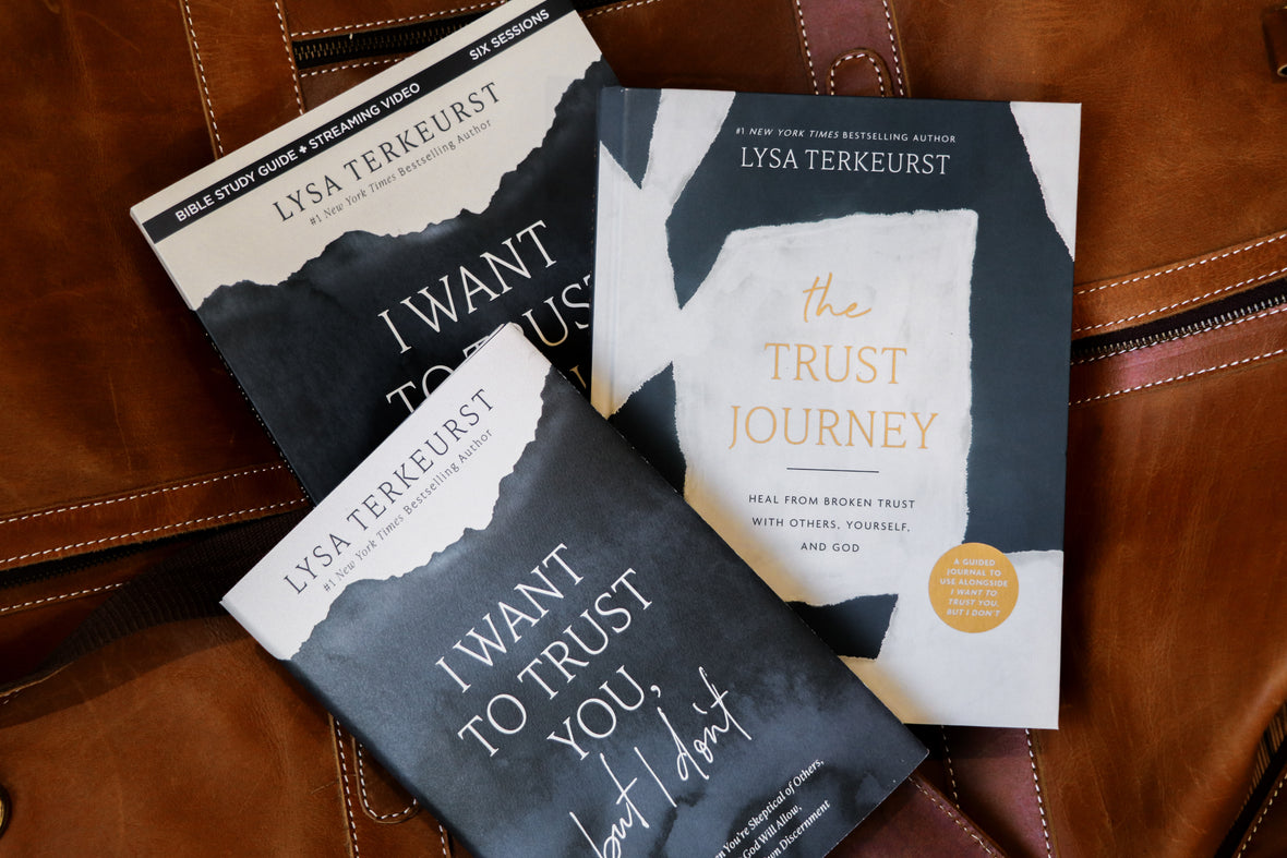 I Want to Trust You But I Don't Study Guide + Book + Devotional Premium Bundle