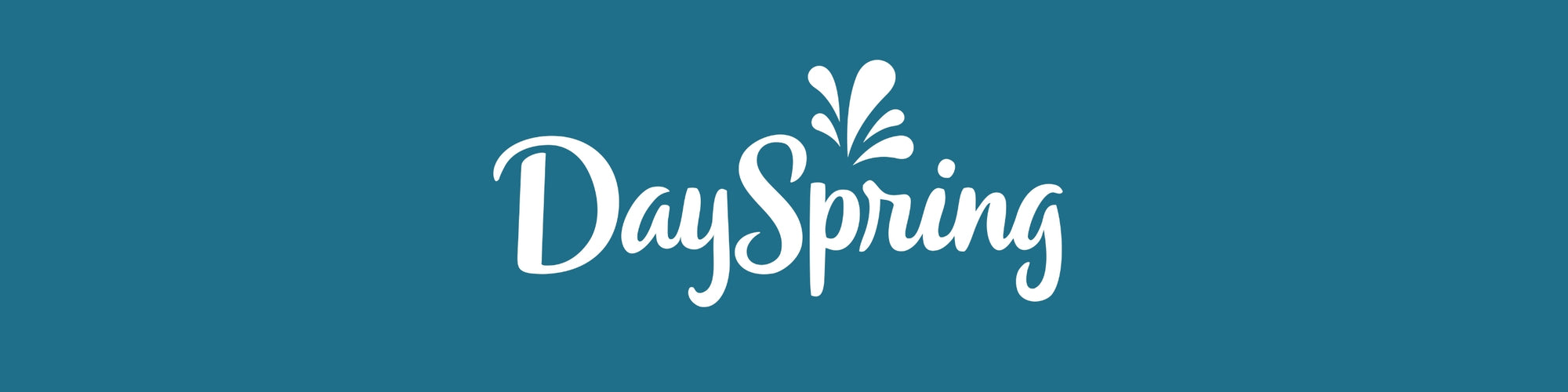 DaySpring logo on a blue background
