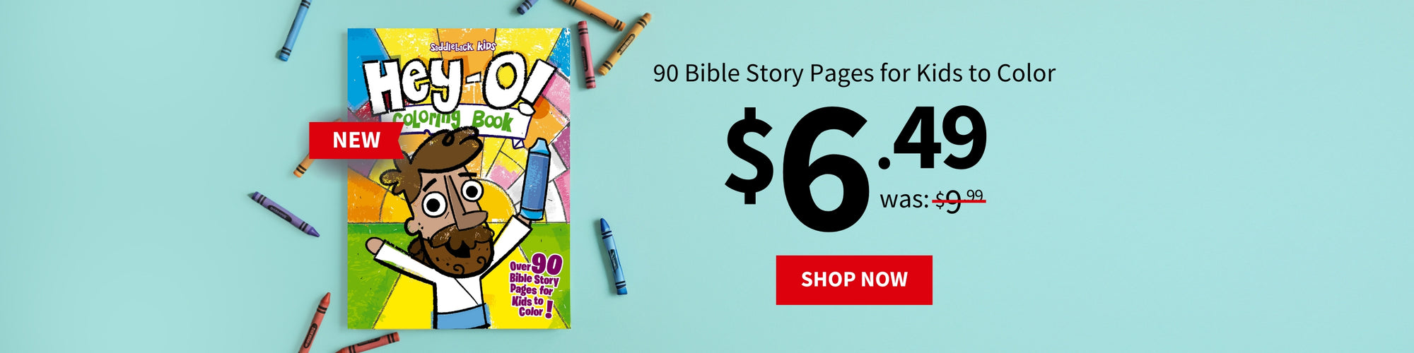 90 Bible Story Pages for Kids to Color $6.49 was $9.99 - Shop Now
