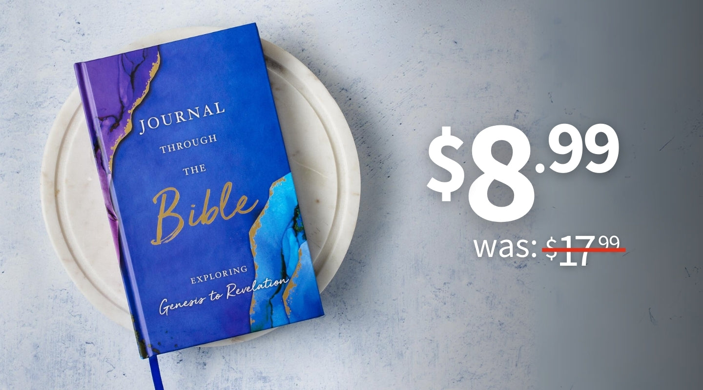 Journal Through the Bible for $8.99 was $17.99