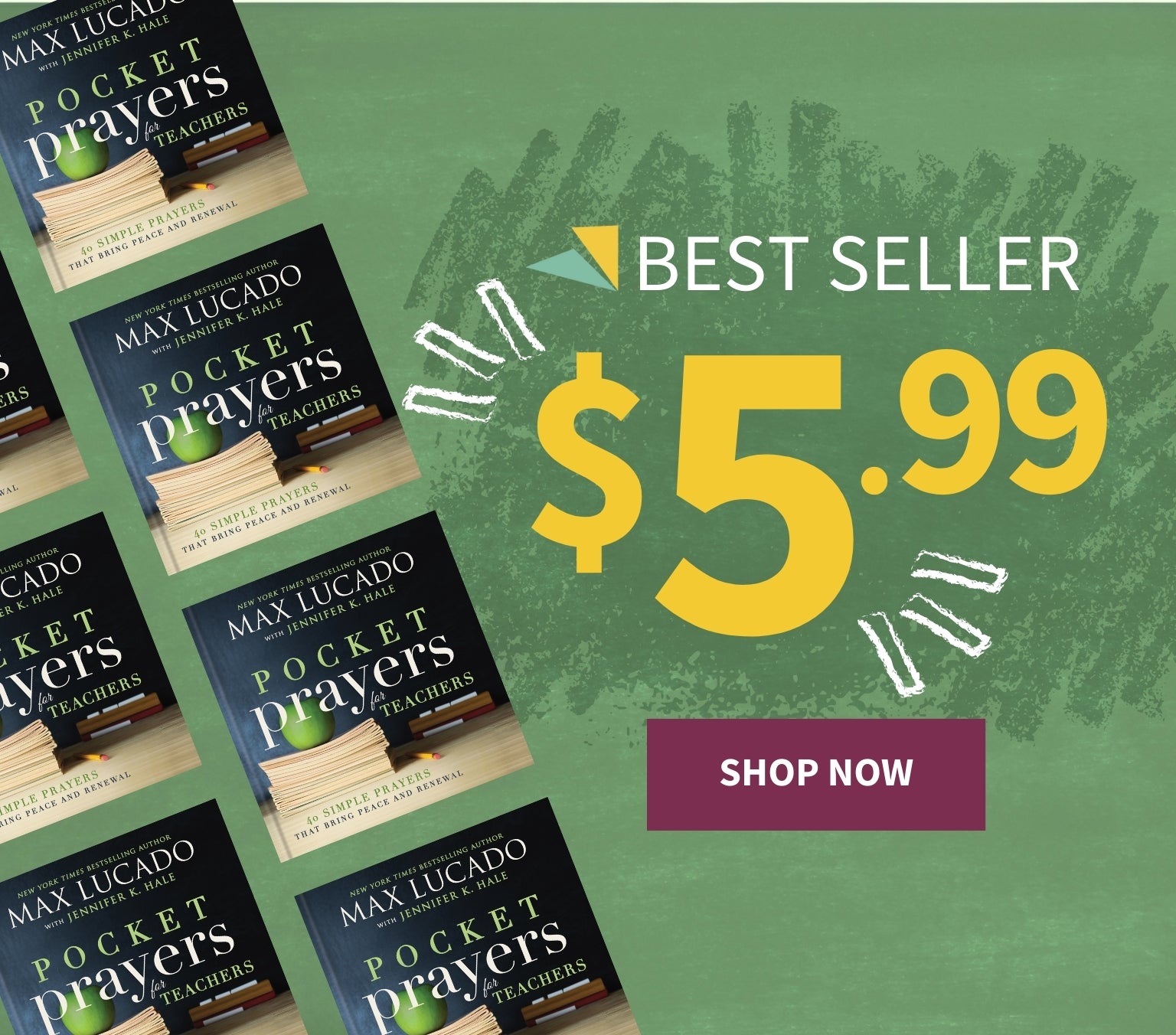 Pocket Prayers for Teachers by Max Lucado - Best Seller $5.99 Shop Now