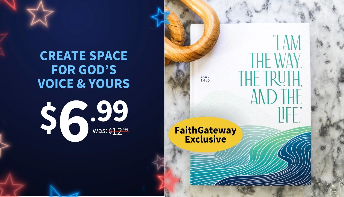 Promotional graphic with a book titled 'I Am the Way, the Truth, and the Life' on a marble surface.