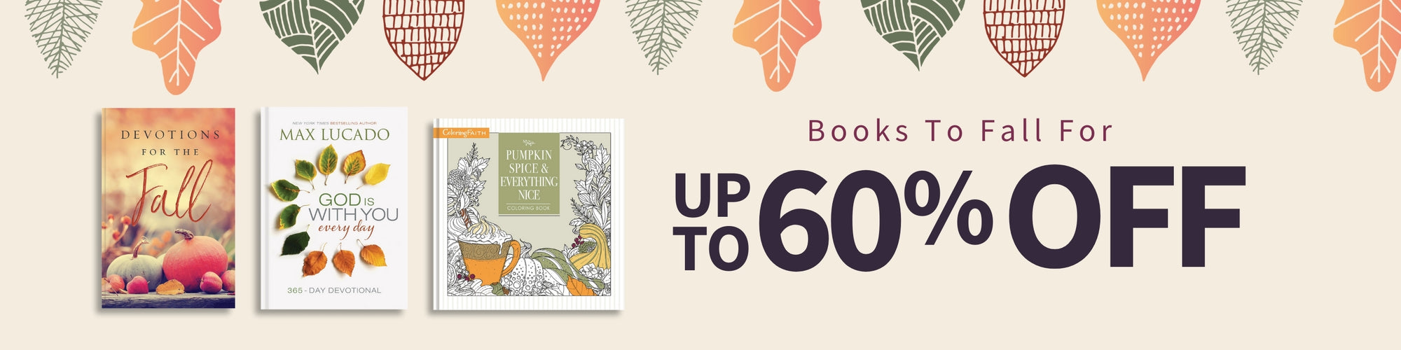 Books To Fall For up to 60% off