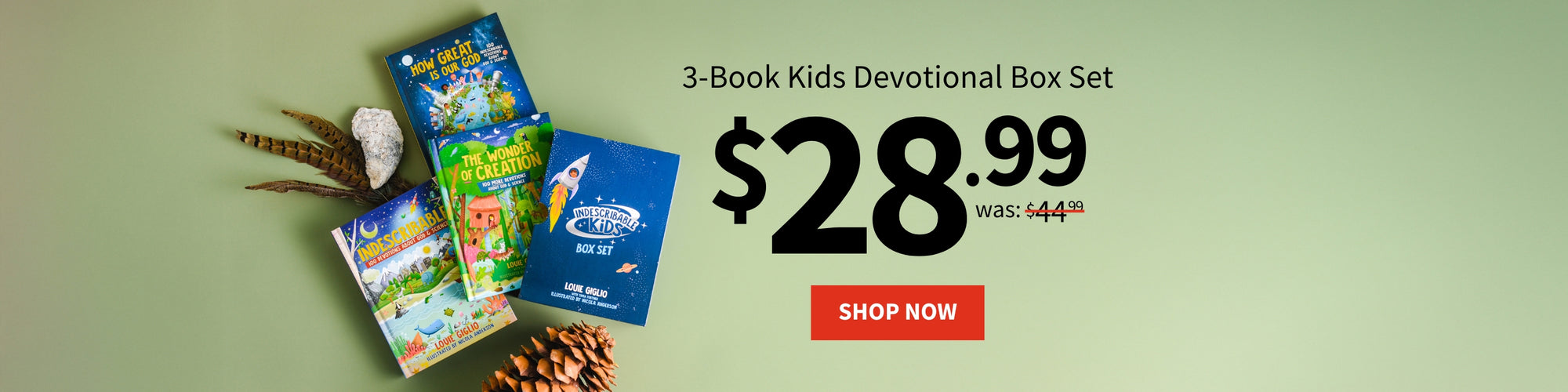 3-Book Kids Devotional Box Set $28.99 was $44.99 - Shop Now