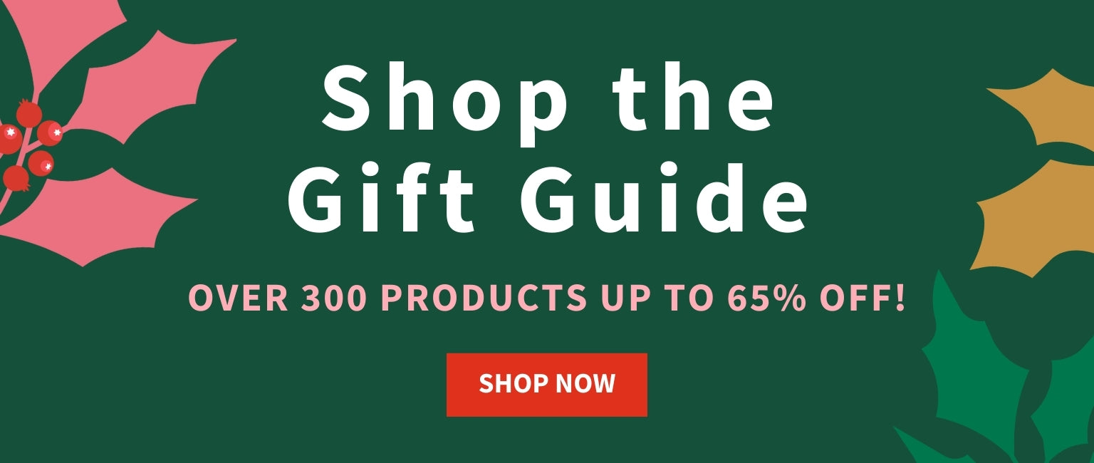 Shop the Gift Guide, Over 300 Products up to 65% Off!, Shop Now