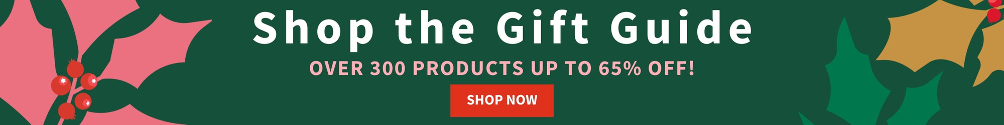 Shop the Gift Guide, Over 300 Products up to 65% Off!, Shop Now