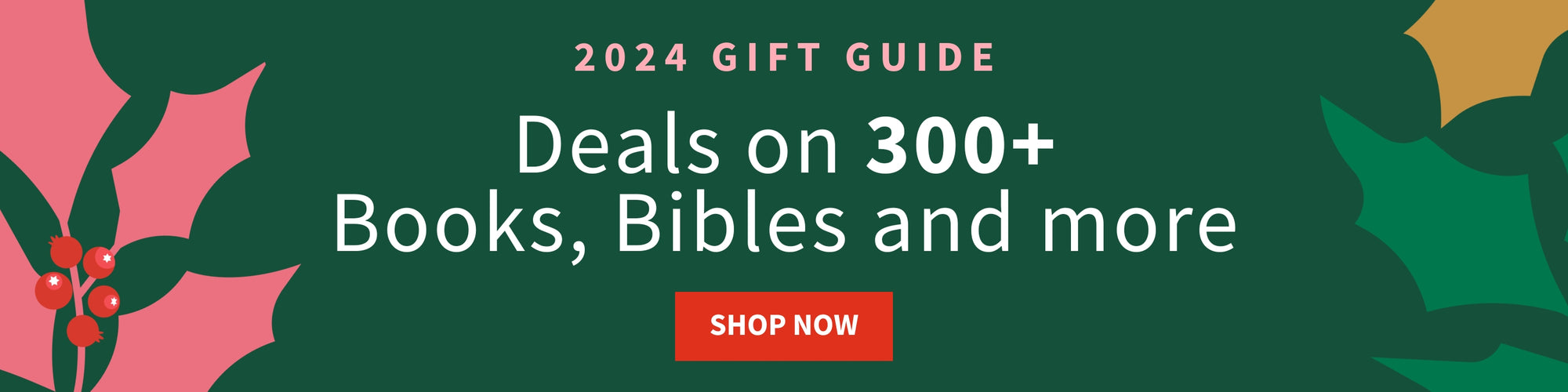 2024 Gift Guide, Deals on 300+ Books, Bibles and more, Shop Now