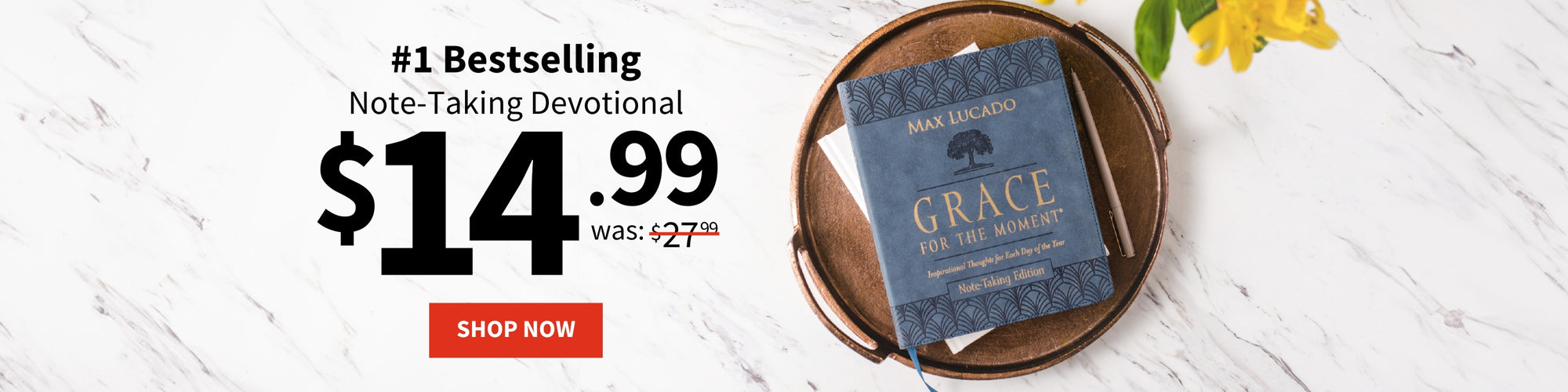 #1 Bestselling Note-Taking Devotional, $14.99 Was: $27.99, Shop Now