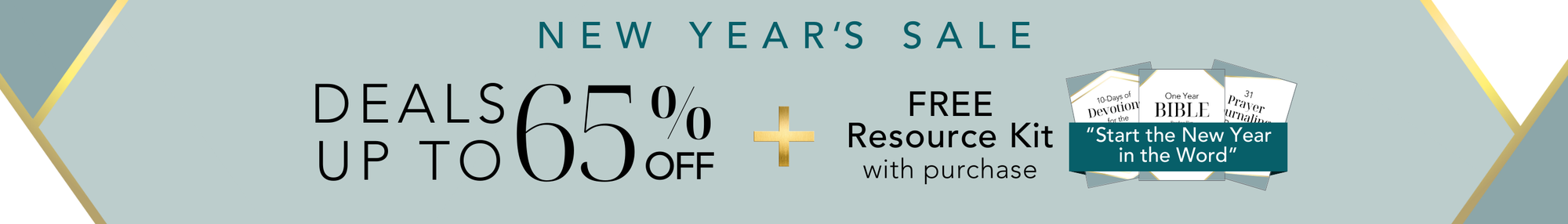 New Year's Sale - Deals up to 65% off Plus FREE Resource Kit with Purchase