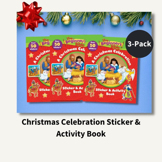 The Beginner's Bible A Christmas Celebration Sticker and Activity Book 3-Pack