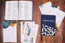 NIV, Thinline Bible/Journal Pack, Large Print, Leathersoft, Navy, Comfort Print