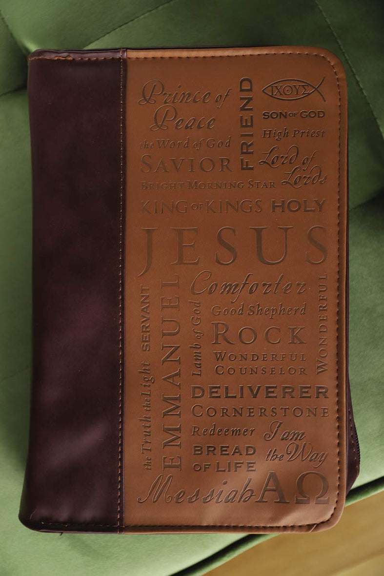 Duo-Tone Names of Jesus Book and Bible Cover