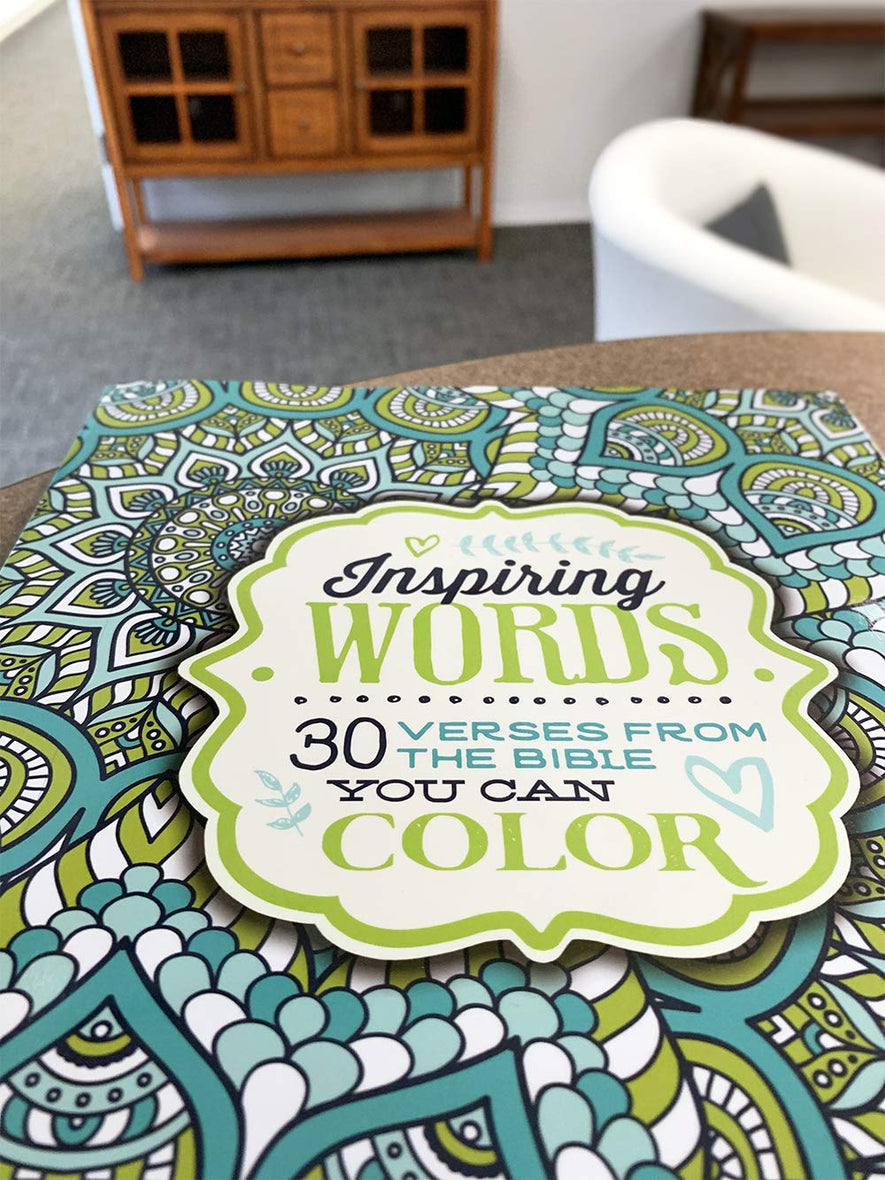 Inspiring Words Coloring Book: 30 Verses from the Bible You Can Color –  FaithGateway Store