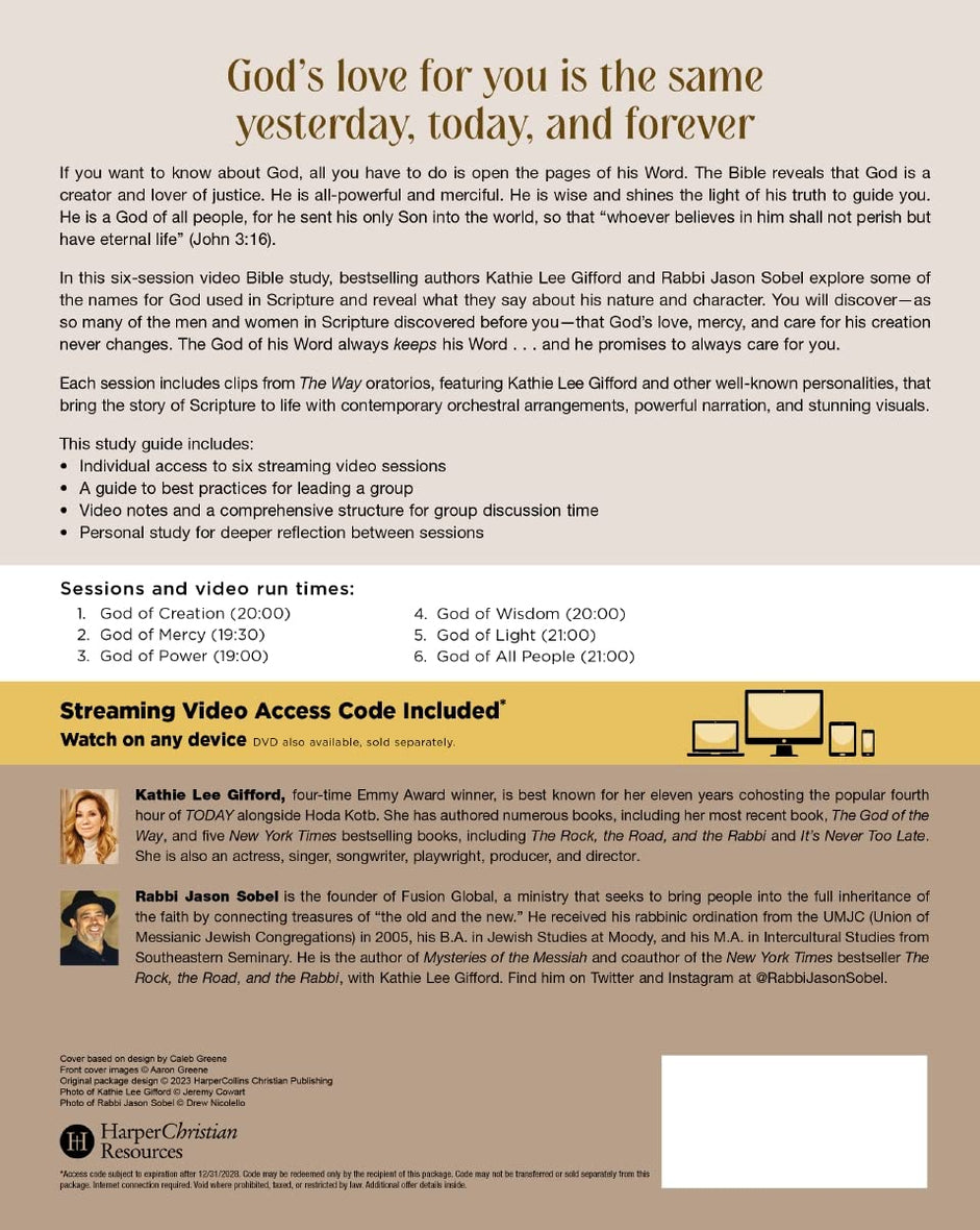 The God of His Word Bible Study Guide plus Streaming Video