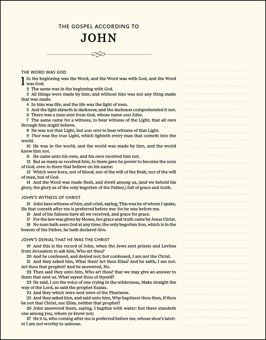 KJV, Journal the Word Bible, Red Letter Edition, Comfort Print