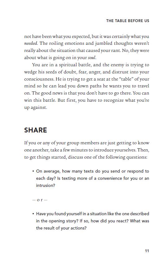 Don't Give the Enemy a Seat at Your Table Bible Study Guide plus Streaming Video: It's Time to Win the Battle of Your Mind