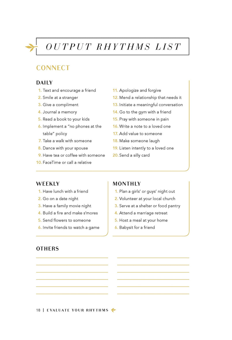 Rhythms for Life Planner and Journal: 90 Days to Peace and Purpose